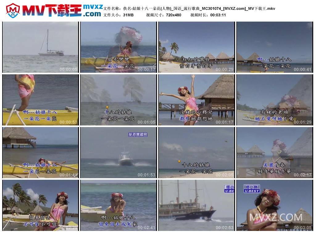 佚名-姑娘十八一朵花(人物)_国语_流行歌曲_MC301074